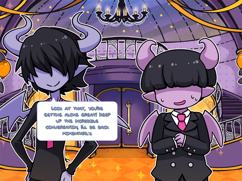 That's a lot of kiss! - First Kiss at A Spooky Soiree Let's Play Part 1  FIRST  KISS AT A SPOOKY SOIREE is a visual novel created for Yuri Jam 2016.